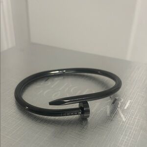 Sleek Black nail Bracelet